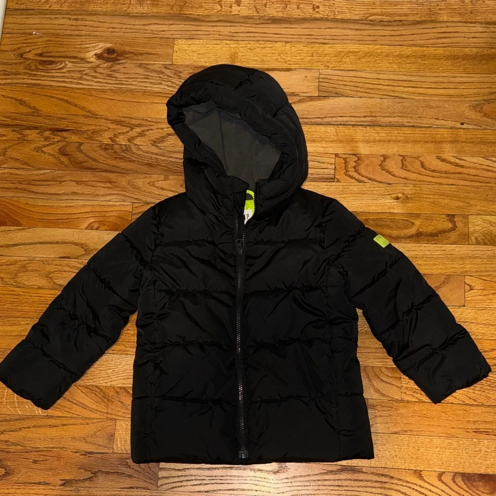 GAP Kids‎ Black Hooded Puffer Jacket size XS